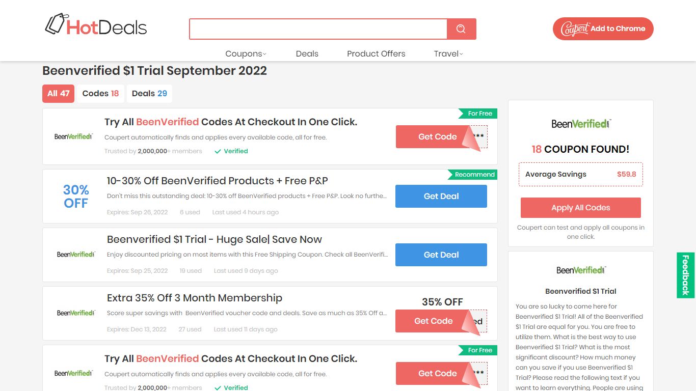 Beenverified $1 Trial August 2022 - 50% OFF - HotDeals.com